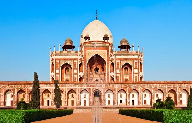 An exotic view of Humayu Tomb