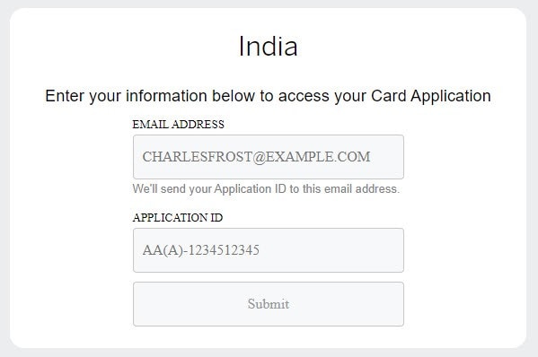 Corporate card application