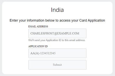 view status of application