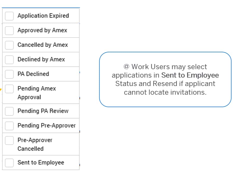 view status of application