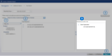 report builder selection