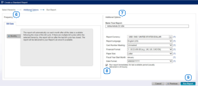 create standard report