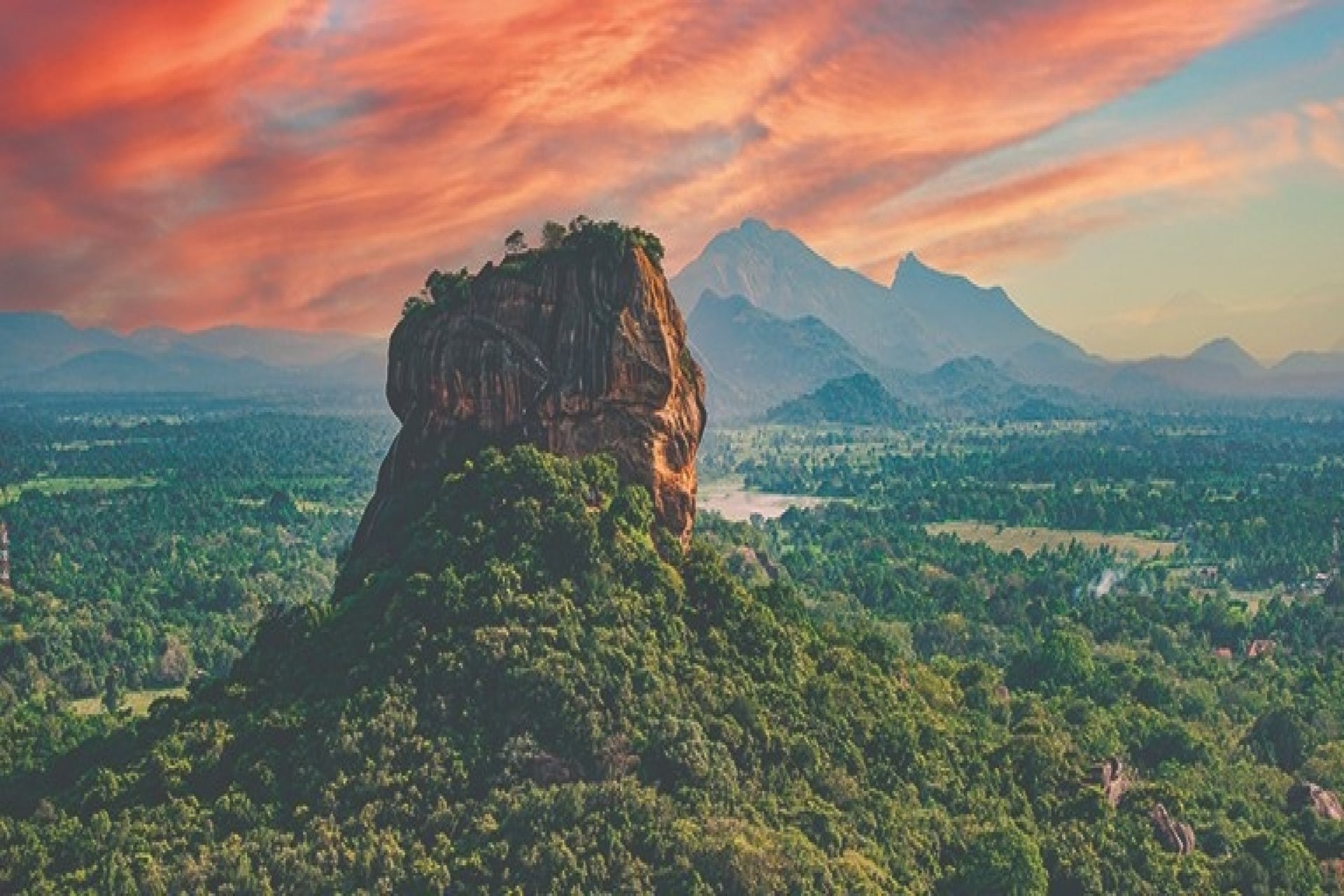 Sigiriya rock in Sri Lanka