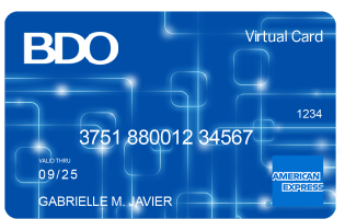 Bdo Virtual Card Rewards Offers Amex Philippines