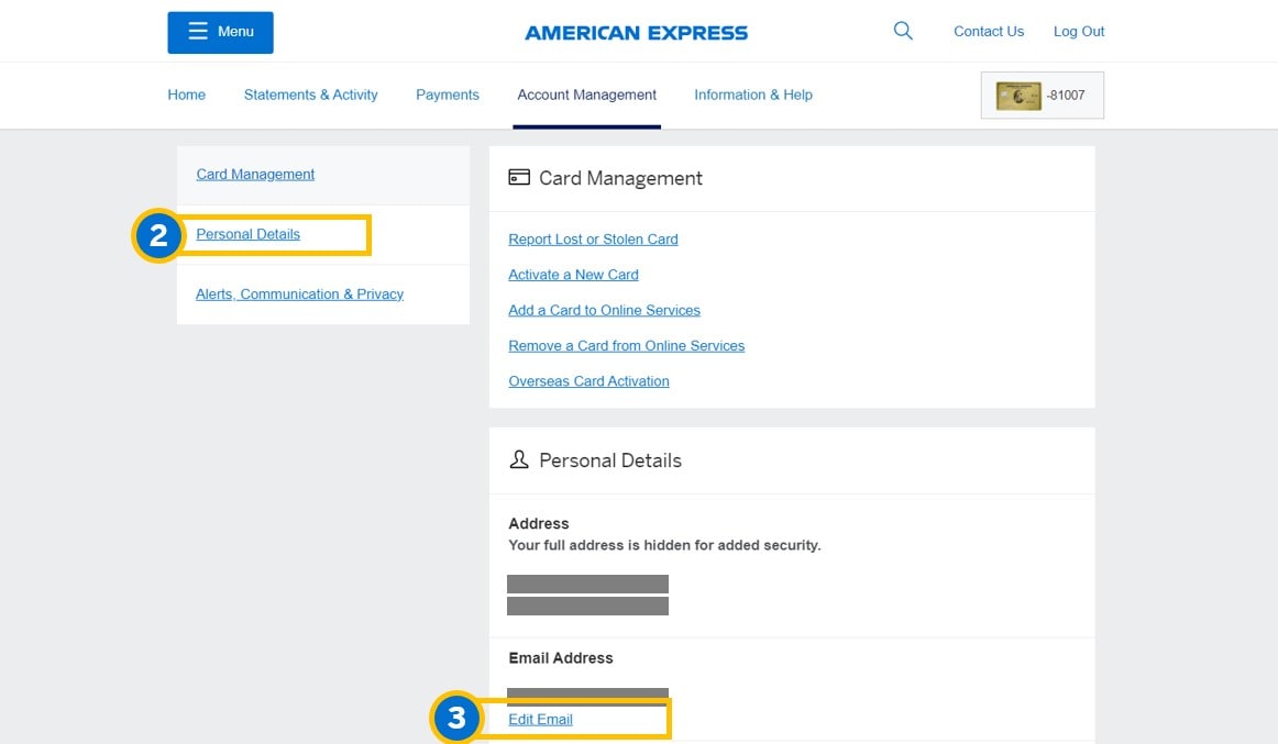 How to add my personal information