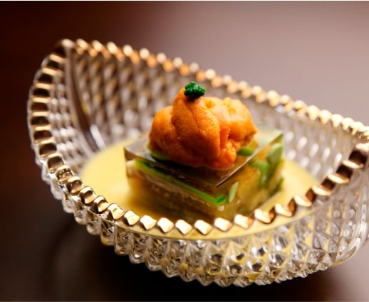 Japanese food in a dish