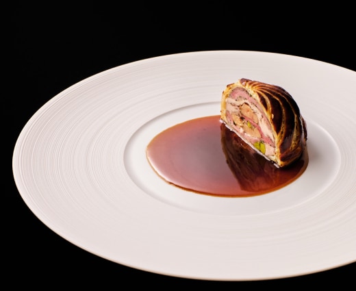 French food on a plate