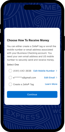 Mobile phone Choose How to Receive Money