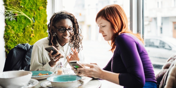 Picture of person sitting on table