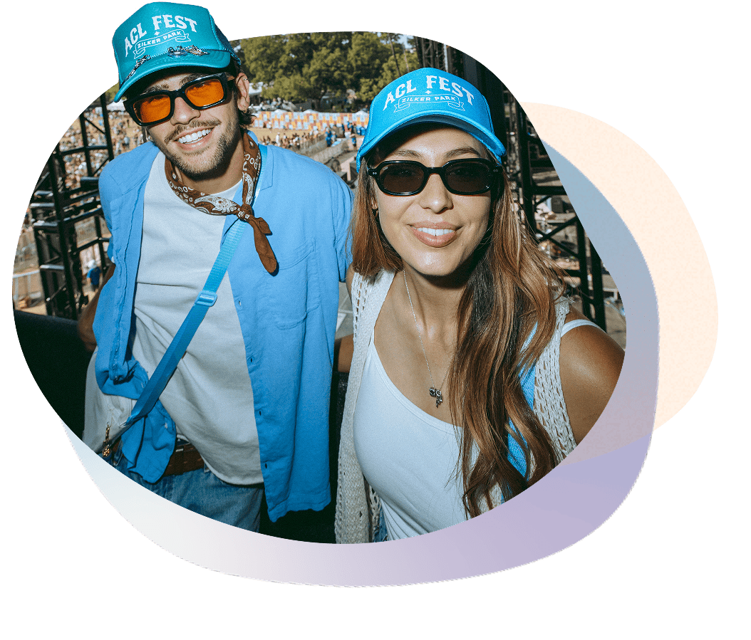 Festivalgoers enjoying the Amex Side Stage