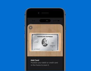 Adding American Express Platinum Card to Apple Wallet