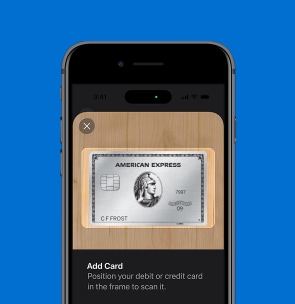 Adding American Express Platinum Card to Apple Wallet