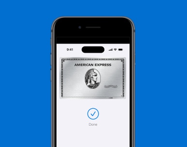 American Express Platinum Card upload to Apple Wallet is complete