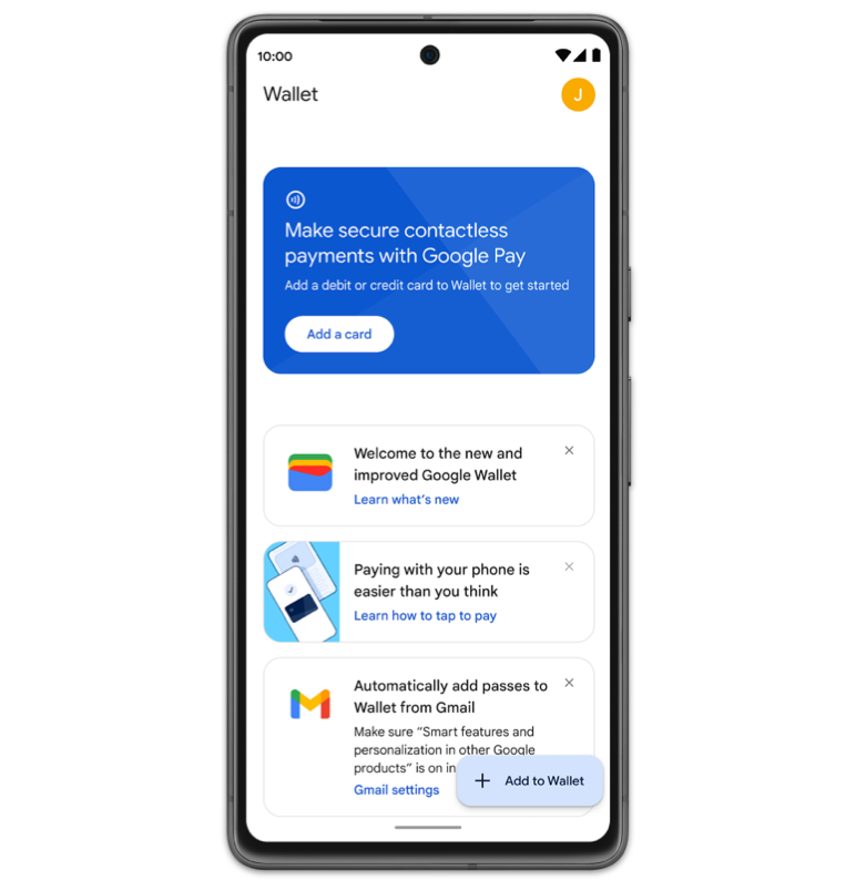 An Android phone with the Google Wallet app open.