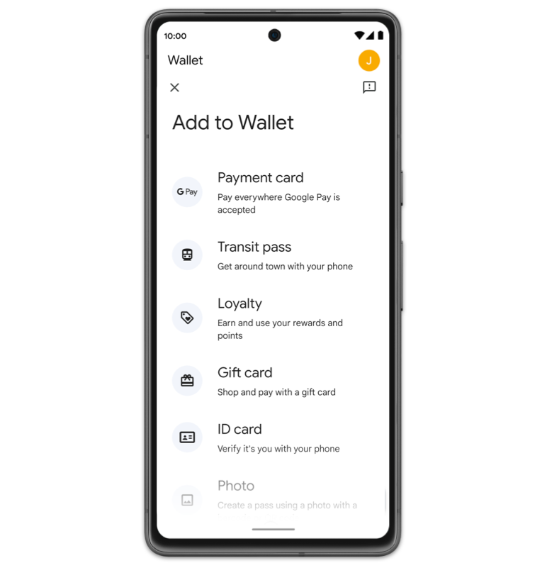 An Android phone in the middle of adding a Card to Google Wallet.