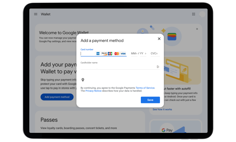 A desktop monitor with the area to add a new Card to Google Chrome open.