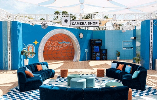 American Express lounge at the Coachella festival 