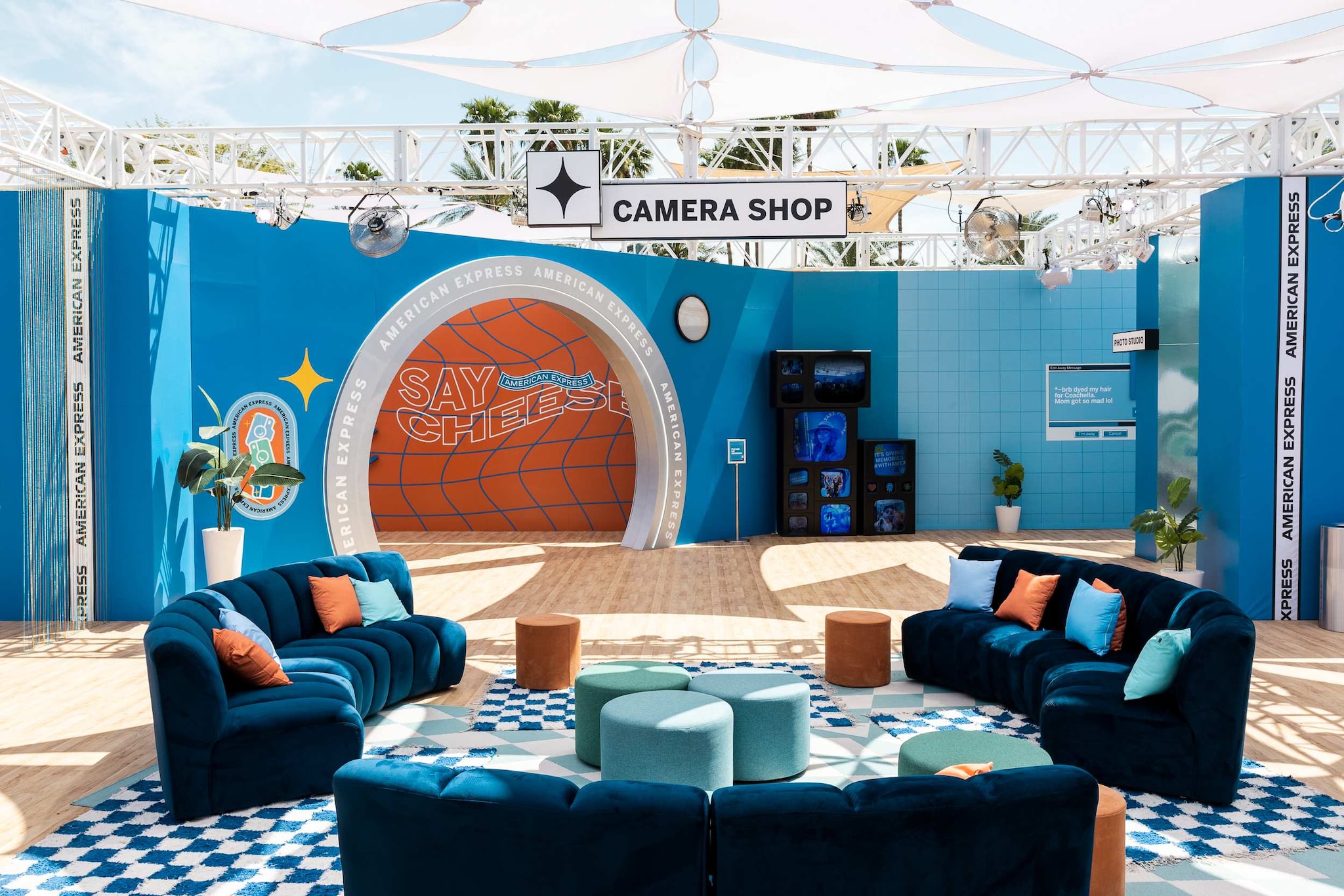 American Express lounge at the Coachella festival
