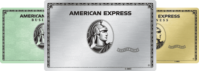 Three Amex Credit Cards across Personal and Business