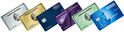 American Express Credit Card stack