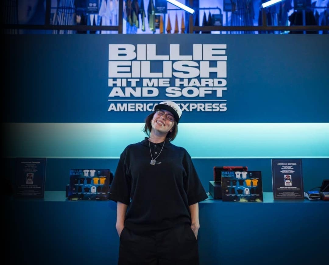 Billie Eilish at American Express Pop-Up Experience