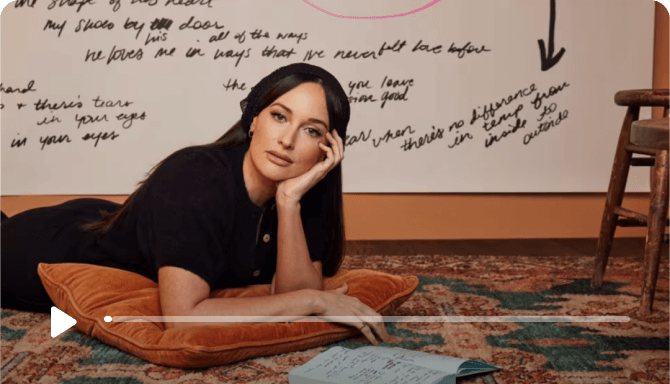 Thumbnail for Kacey Musgraves "Dinner with Friends." Click to play video