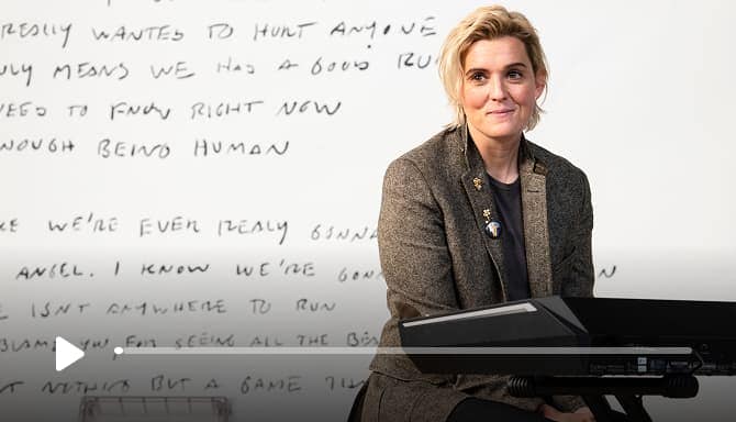 Thumbnail for Brandi Carlile "Human." Click to play video. 