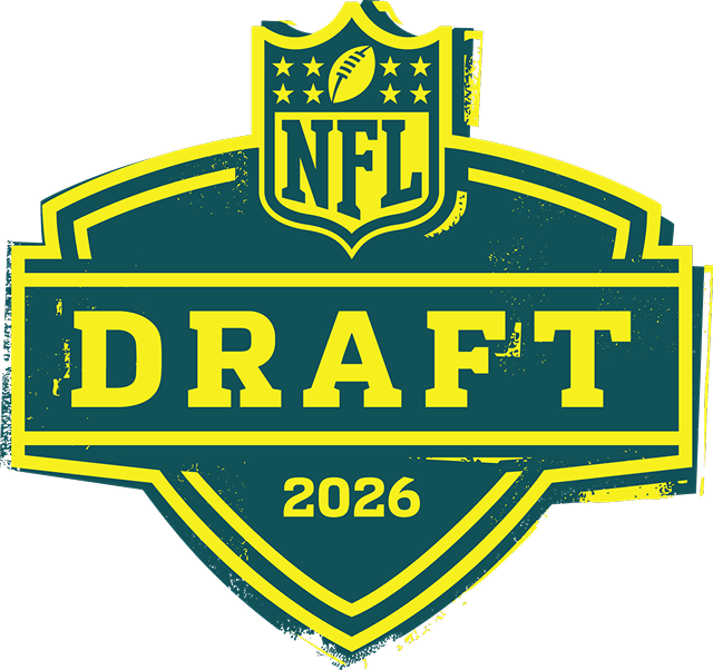 A graphic mockup of the 2026 NFL Draft Logo