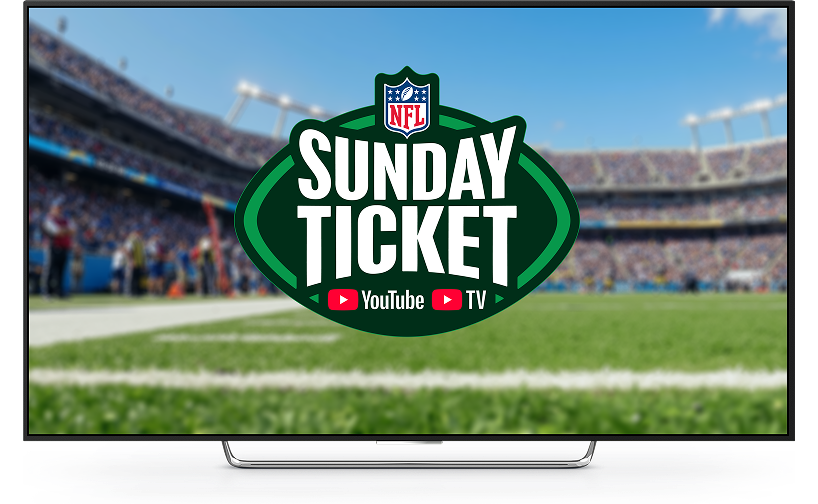 A graphic mockup of the NFL Sunday Ticket Logo