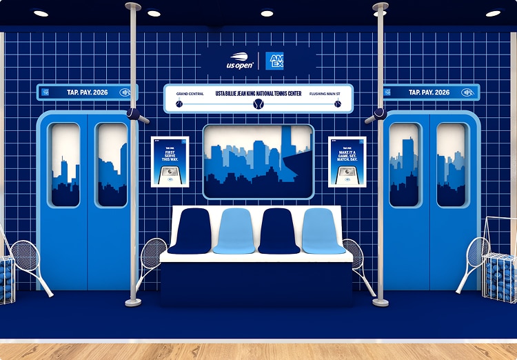 Illustration of the interior of an MTA train