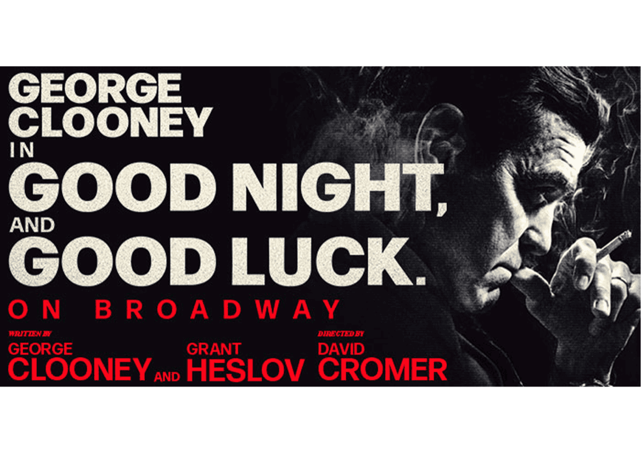 George Clooney in Good Night and Good Luck on Broadway