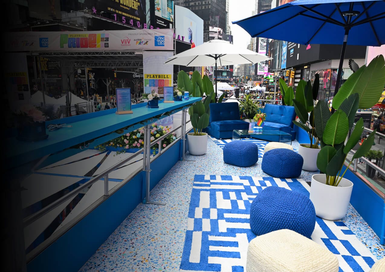 outside seating area