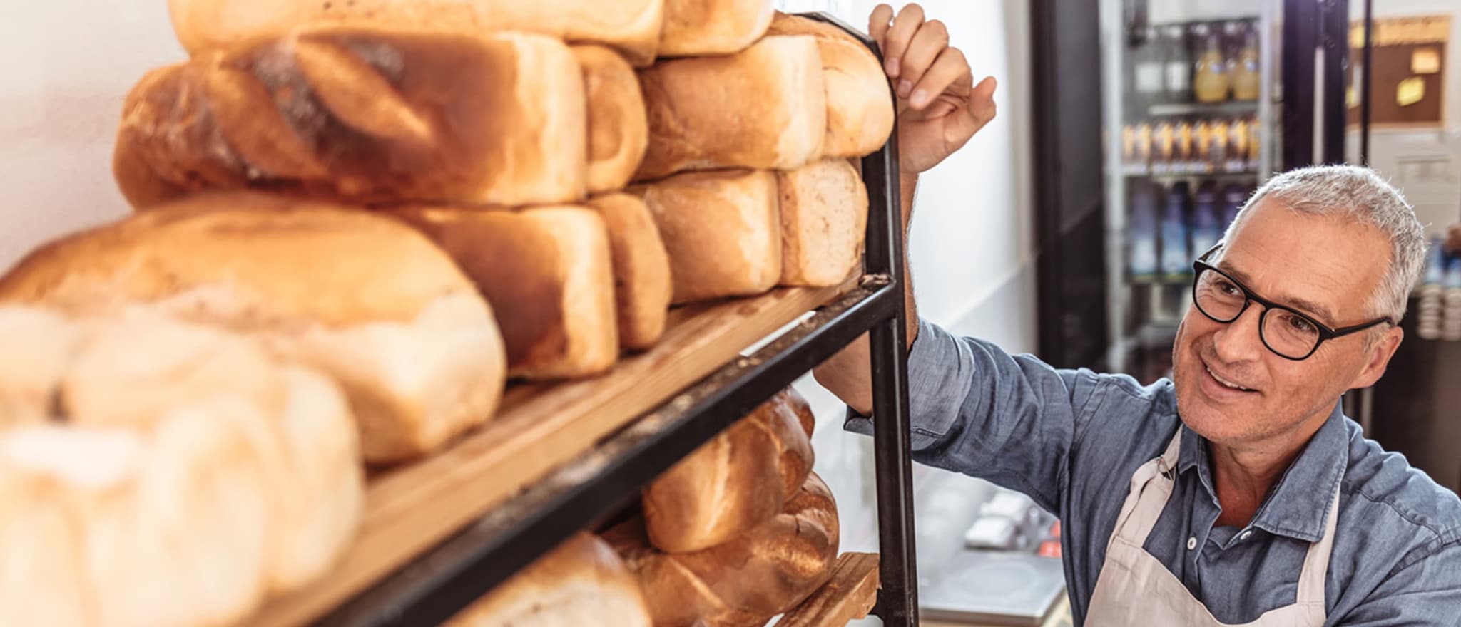 Person working in a bakery