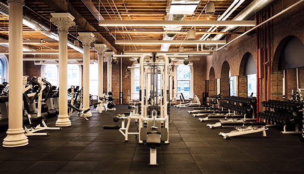 Equinox® facility with workout machines