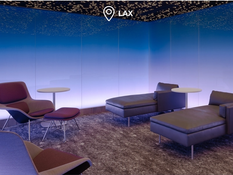 American Express Centurion® Lounge massage & meditation room at LAX airport