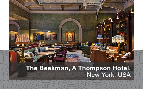 The Beekman Hotel bar in New York City.