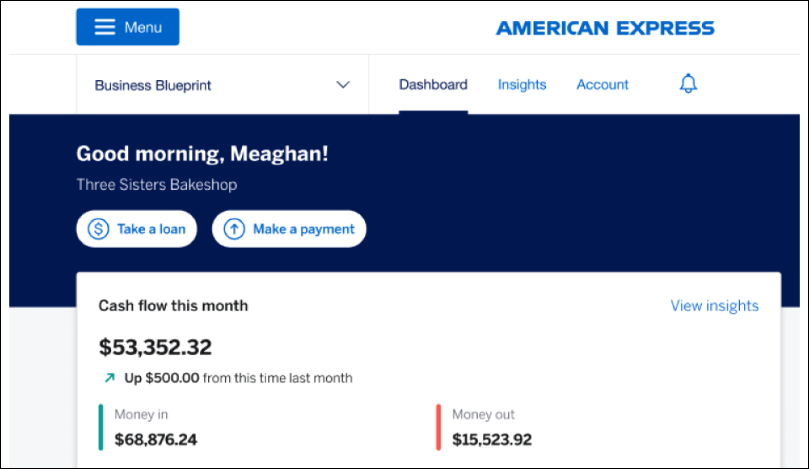 Business Blueprint™ dashboard