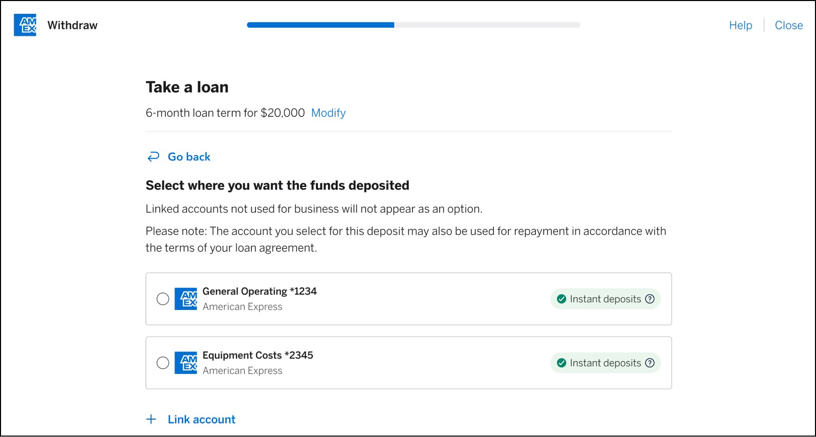 How to draw funds from your Amex® Business Line of Credit