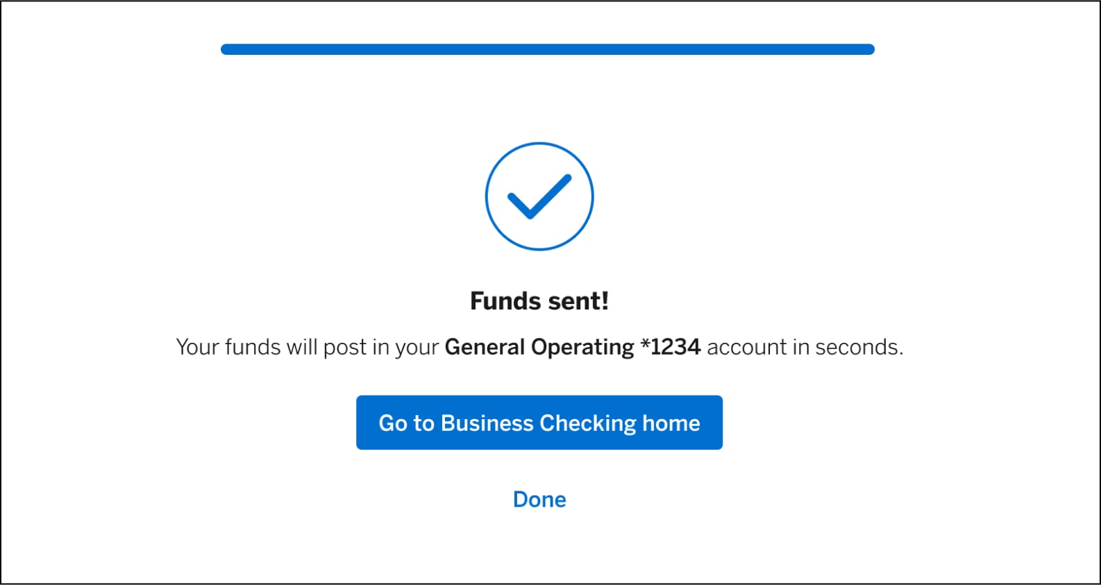 Confirmation page for loan agreement