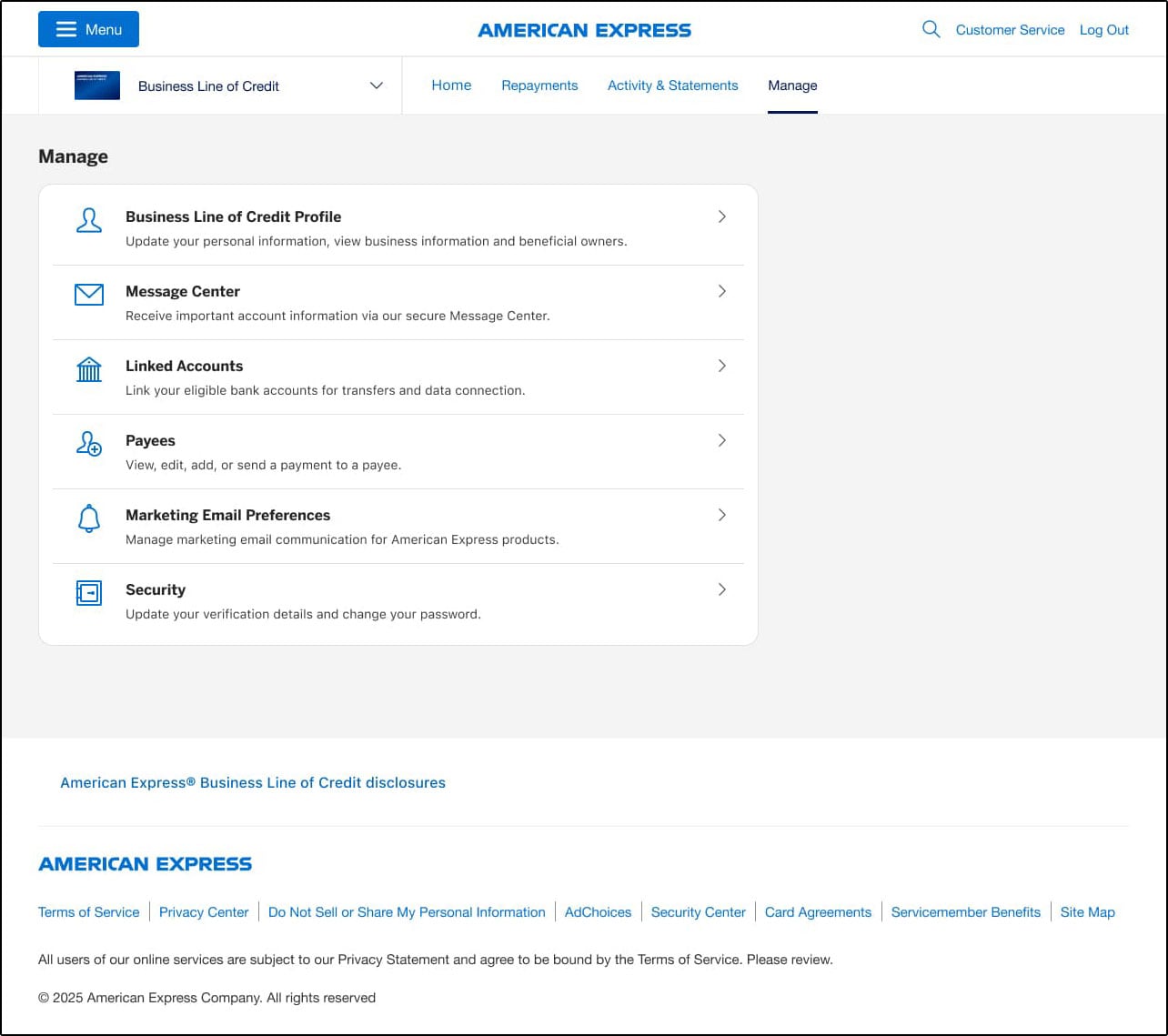 Business Line of Credit Journey