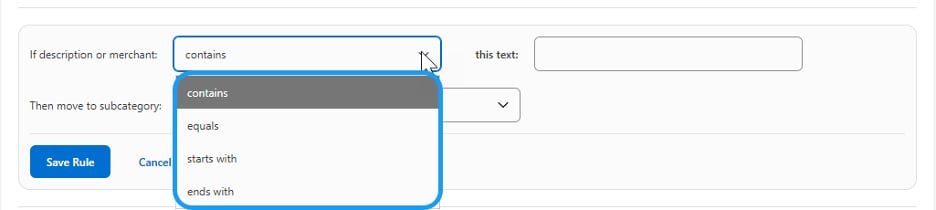 Export transactions in Business Blueprint dashboard