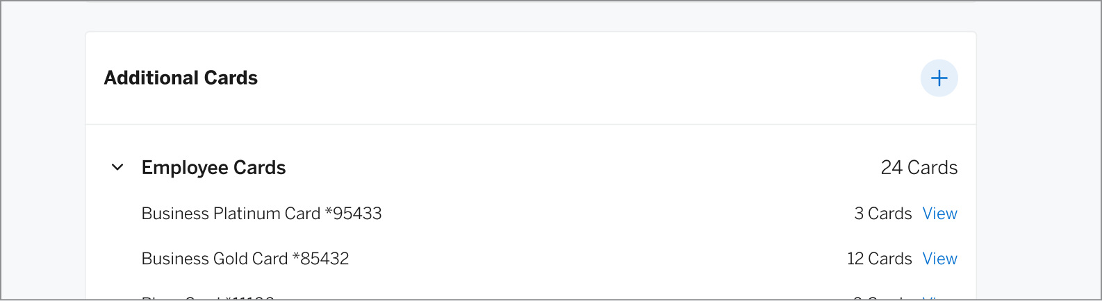 Manage Employee Cards