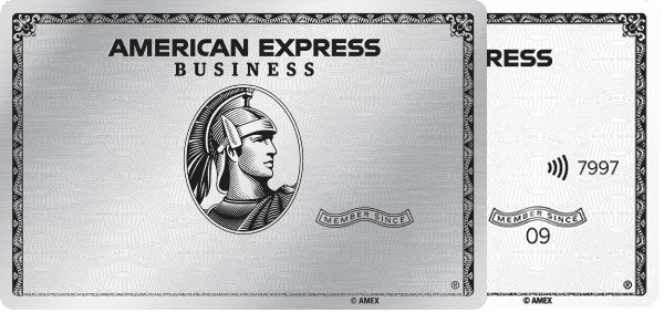 Stack of two employee Business Platinum cards