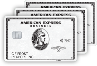 A stack of three Employee Business Expense Cards