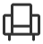 Lounge chair icon.