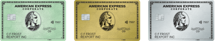Stack of American Express Corporate Cards