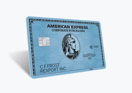 Blue American Express Corporate Purchasing Card