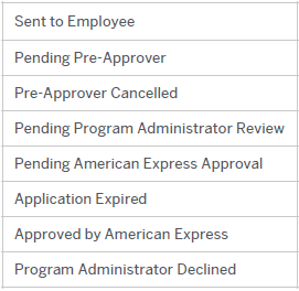 view status of application