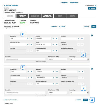 splitting accounting for transaction4