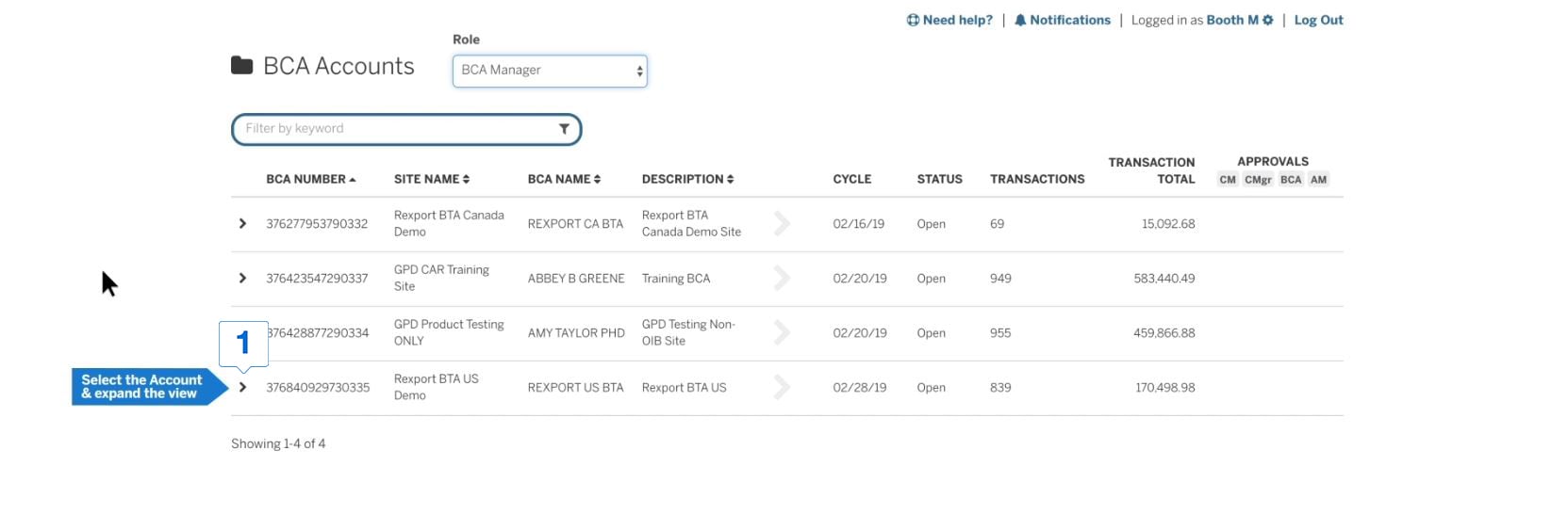 Reconciliation for Business Travel Accounts (BTA)